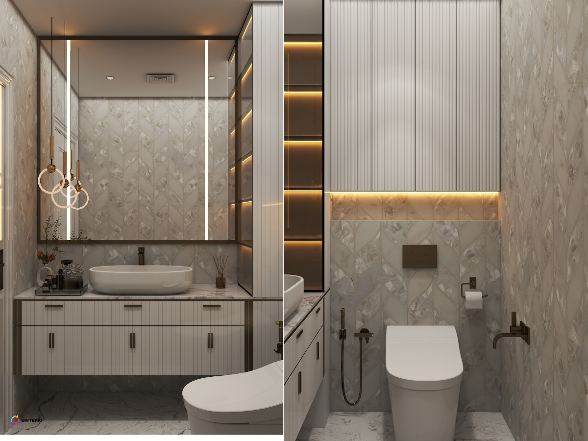 Elegant Marble Luxe Bathroom